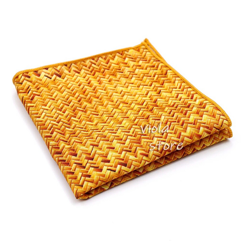 Top új virágos kamélia rózsa lótusz 100% pamut Hankie 23 cm férfi esküvői parti napi öltöny négyzet alakú ajándék szmoking nyakkendő kiegészítő