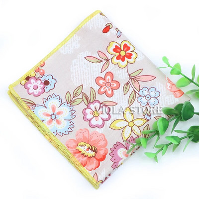 Cvjetni crtani rupčić 100% pamuk maramica 23 cm Žene Muškarci Svadbena zabava Ružičasto Zeleni džepni kvadrat Poklon odijelo Dodatak za leptir mašnu