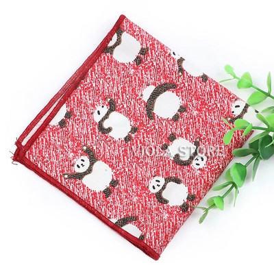 Cvjetni crtani rupčić 100% pamuk maramica 23 cm Žene Muškarci Svadbena zabava Ružičasto Zeleni džepni kvadrat Poklon odijelo Dodatak za leptir mašnu