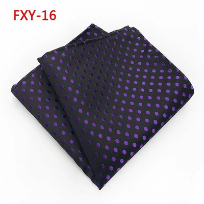 25 cm * 25 cm Verslo vyrų kišeninė kvadratinė taškinė poliesterio šilko nosinė krūtinės rankšluostis dryžuotas vyriškas verslo madingos vestuvės