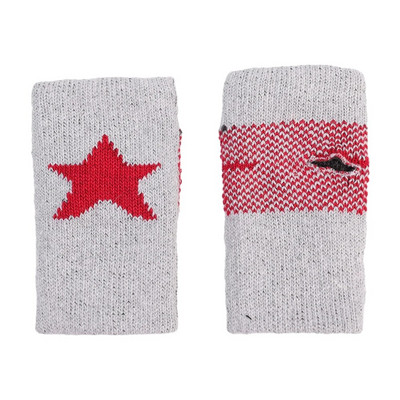 Punk Y2K Star Trikotāžas vilnas cimdi Modes Vīrieši Sievietēm Pentagramma Puspirksts Silts Mīksts Cimdiņš Piecstaru zvaigžņu cimdi bez pirkstiem