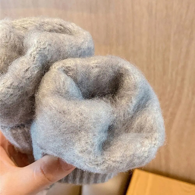 Toamnă Iarnă Mănuși tricotate pentru bărbați Ecran tactil Mănuși de lână de înaltă calitate de culoare solidă Mănuși pentru bărbați Mănuși de călărie calde din lână