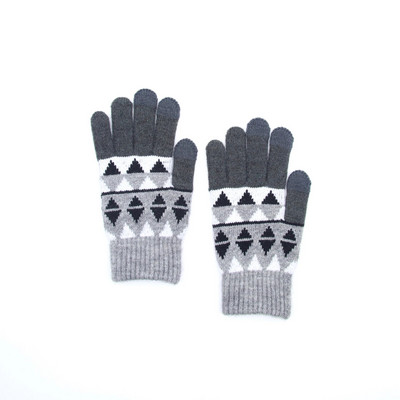 Muškarci Žene Zimske deblje plišane tople rukavice Nove alpaka baršun romb dodirni zaslon pletene rukavice za vanjske biciklističke skijaške rukavice
