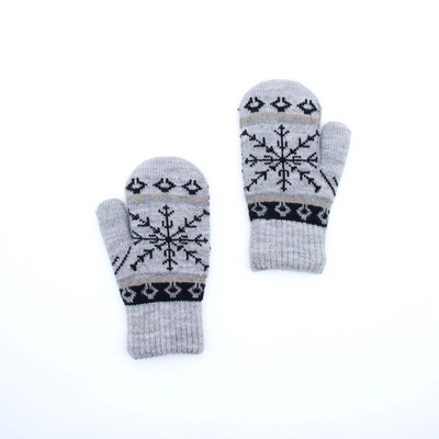 Nove zimske deblje plišane tople rukavice za muškarce Žene Snowflake Jacquard rukavice za pletenje na otvorenom Biciklizam Skijanje Pletene rukavice