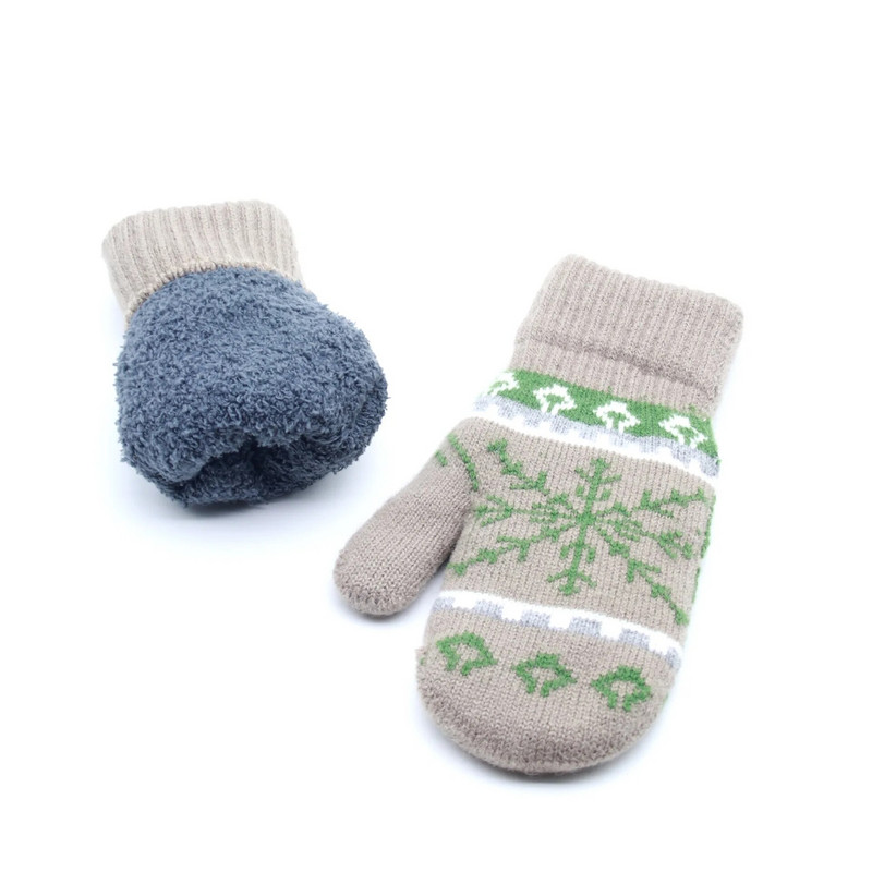 Nove zimske deblje plišane tople rukavice za muškarce Žene Snowflake Jacquard rukavice za pletenje na otvorenom Biciklizam Skijanje Pletene rukavice