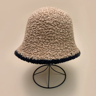 Berber gyapjú vödörsapkák Sokoldalú meleg divat ősz és tél új női férfi férfi kényelmes koreai pamut Advanced Sense plüss