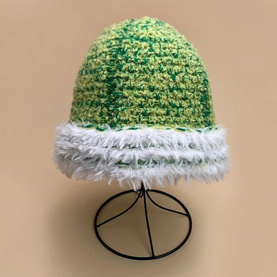 Värv Plokk Villane Kootud Ämbrimütsid Puuvill Soe Uus Naiste Meeste Mood Mugav Mitmekülgne Sügis ja Talv Korea õues