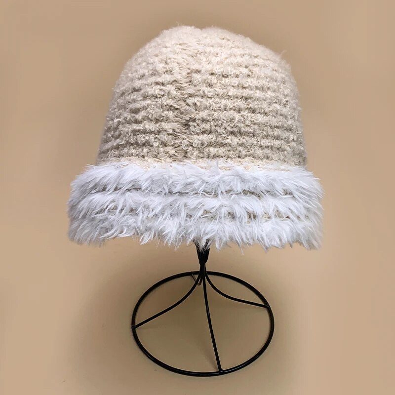 Värv Plokk Villane Kootud Ämbrimütsid Puuvill Soe Uus Naiste Meeste Mood Mugav Mitmekülgne Sügis ja Talv Korea õues