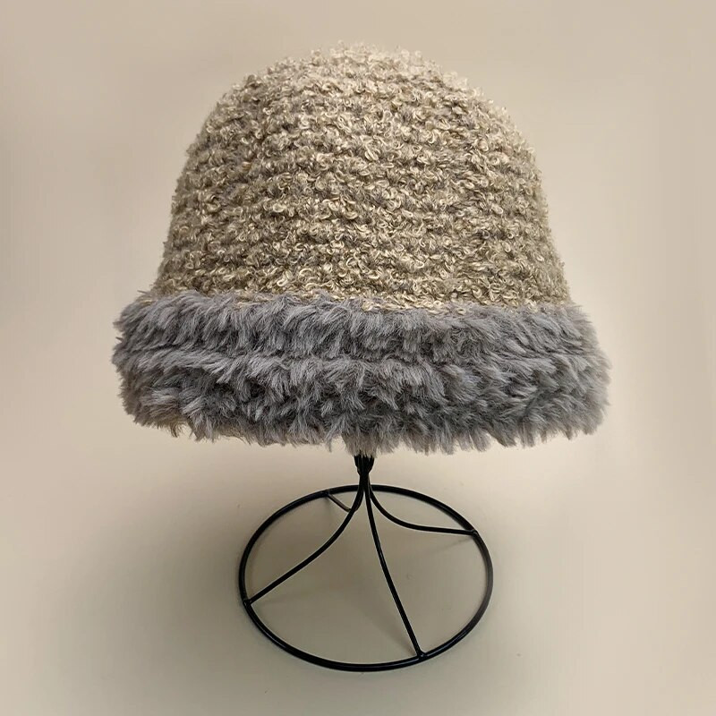 Värv Plokk Villane Kootud Ämbrimütsid Puuvill Soe Uus Naiste Meeste Mood Mugav Mitmekülgne Sügis ja Talv Korea õues