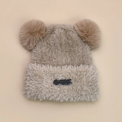Nove slatke male medvjeđe uši, plišane, pletene kape, jesenske i zimske, tople, svestrane, mekane, modne, muške, ženske, studentske, solarno pismo