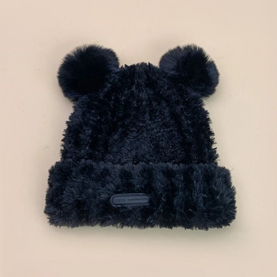 Nove slatke male medvjeđe uši, plišane, pletene kape, jesenske i zimske, tople, svestrane, mekane, modne, muške, ženske, studentske, solarno pismo