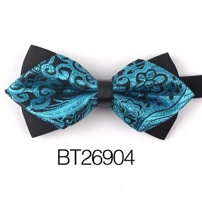 Nova zašiljena muška leptir-mašna Klasična leptir-mašna za muškarce Poslovna vjenčanja za odrasle Leptir leptir odijela Kravate Jacquard tkane leptir-mašne