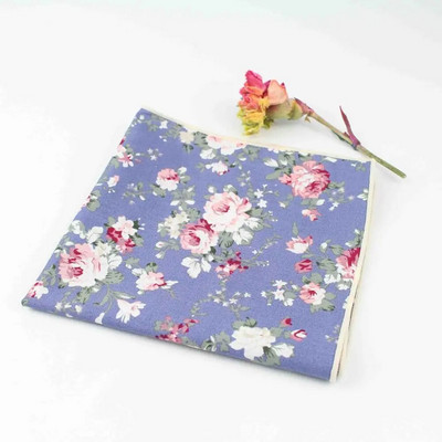 27 cm elegants, ar ziediem apdrukāts, ņiprs mīksts kabatlakats 100% kokvilna sievietēm un vīriešiem Hankie kāzu kabatas kvadrātveida pieaugušajiem dāvanu aksesuāru kvalitāte