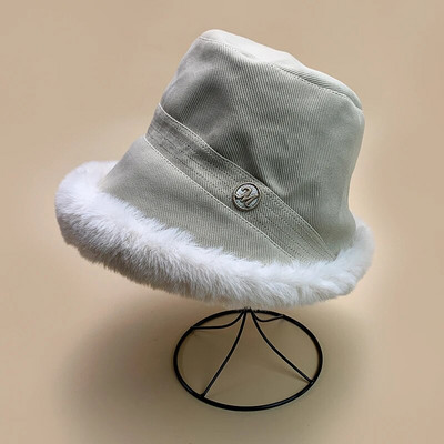 Jaunu burtu Hepburn stila plīša kausa cepures rudens un ziemas modes korejiešu elegants berberu flīss sievietēm vīriešiem silts daudzpusīgs mīksts