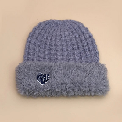 Daudzpusīgas siltas rudens un ziemas jaunas kontrastējošas krāsas Spainis Trikotāžas Cepures Vīriešiem Sievietēm Modes Mīlestības vēstules Ērti Brīvi