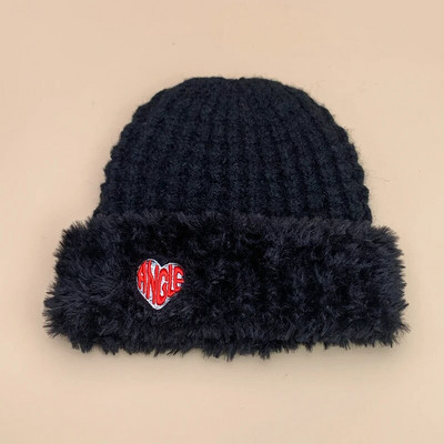 Daudzpusīgas siltas rudens un ziemas jaunas kontrastējošas krāsas Spainis Trikotāžas Cepures Vīriešiem Sievietēm Modes Mīlestības vēstules Ērti Brīvi