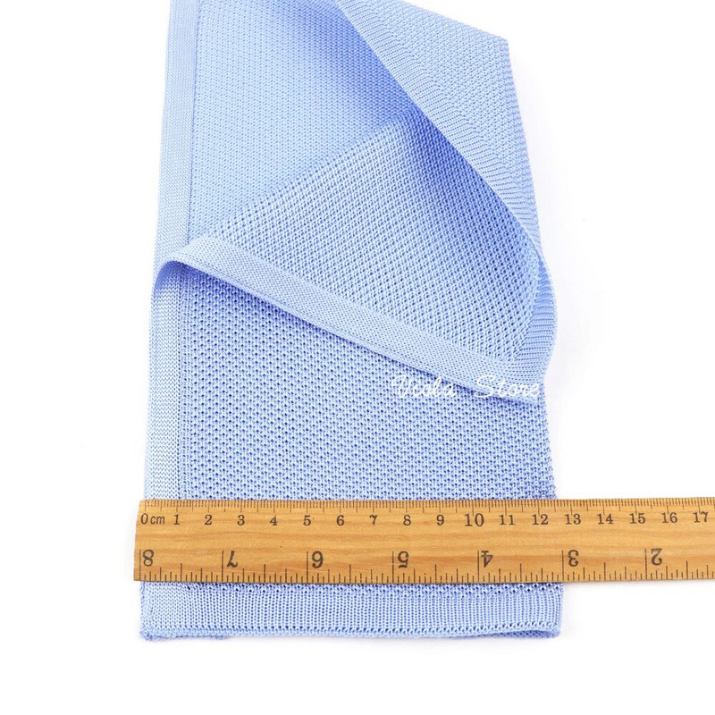 Prémium kötött zsebkendő tömör, nagyon puha férfi és női kiváló minőségű esküvői zseb négyzet alakú felnőtt szmoking csokornyakkendő kiegészítő ajándék