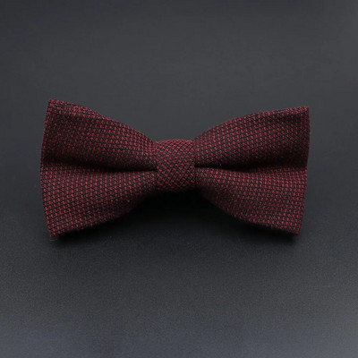 Muškarci Prugasta pamučna leptir-mašna Kravata Crno Siva Plava Smoking Vjenčanje Leptir Crvena Mladoženja Party Ležerna leptir-kravata Dodatak na poklon