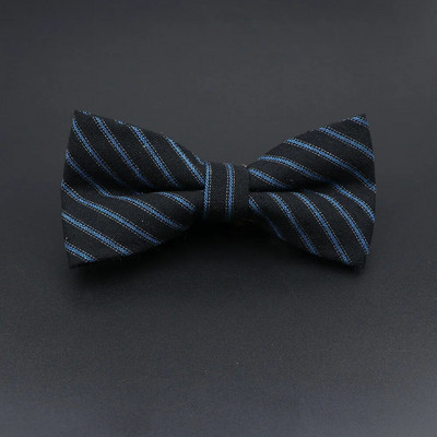 Muškarci Prugasta pamučna leptir-mašna Kravata Crno Siva Plava Smoking Vjenčanje Leptir Crvena Mladoženja Party Ležerna leptir-kravata Dodatak na poklon