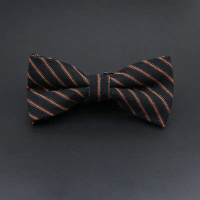 Muškarci Prugasta pamučna leptir-mašna Kravata Crno Siva Plava Smoking Vjenčanje Leptir Crvena Mladoženja Party Ležerna leptir-kravata Dodatak na poklon