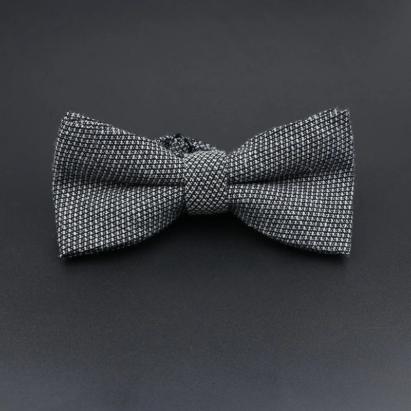 Muškarci Prugasta pamučna leptir-mašna Kravata Crno Siva Plava Smoking Vjenčanje Leptir Crvena Mladoženja Party Ležerna leptir-kravata Dodatak na poklon