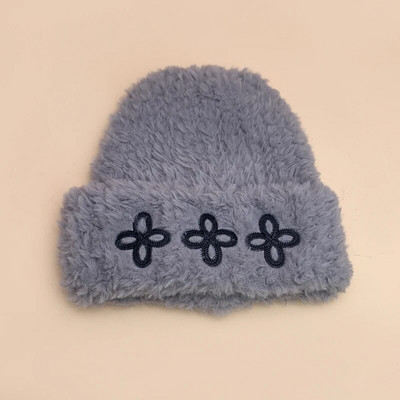 Āboliņa ādas etiķete Plīša vilnas trikotāžas kausa cepures Ērtas Daudzpusīgas Rudens un Ziemas Jaunas Vīriešu Sieviešu Siltas Modes Niša