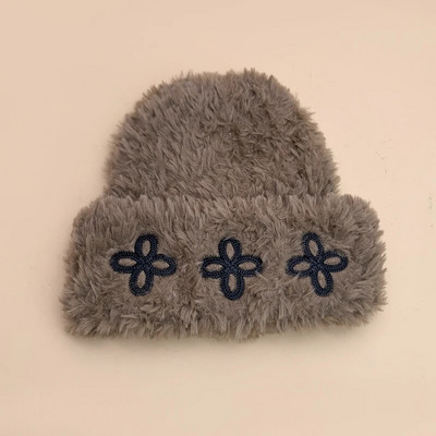 Āboliņa ādas etiķete Plīša vilnas trikotāžas kausa cepures Ērtas Daudzpusīgas Rudens un Ziemas Jaunas Vīriešu Sieviešu Siltas Modes Niša