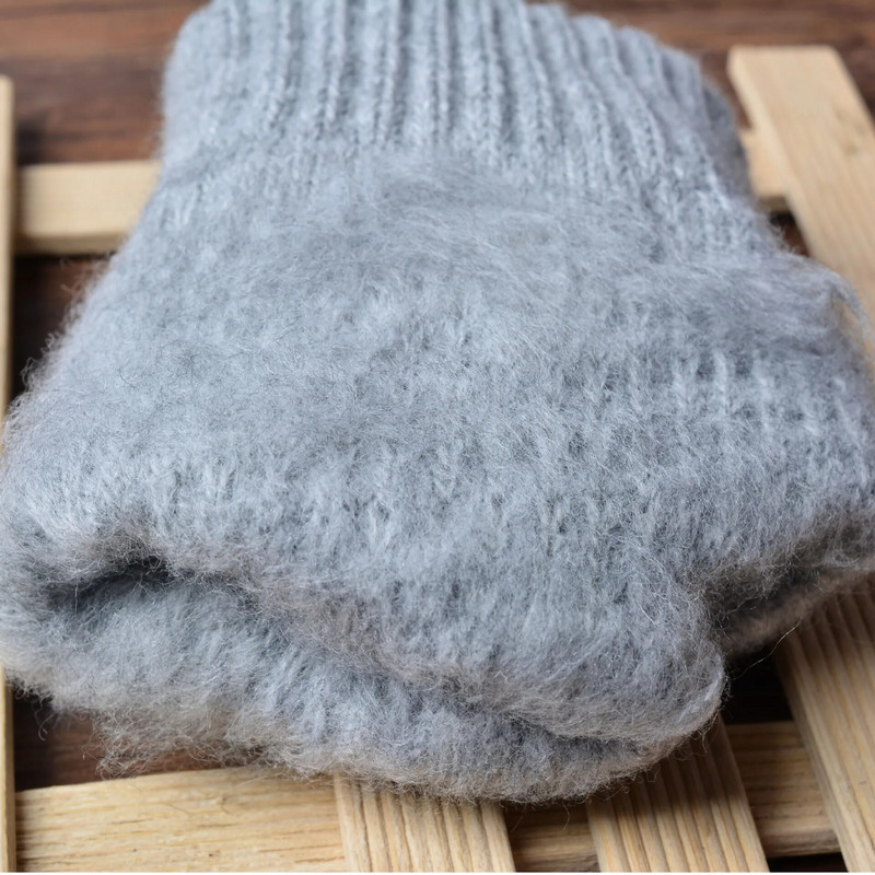 Sievietēm Vīrieši Silti ziemas skārienekrāna cimdi Stretch Knit Cimdi Vilnas Pilns Finger Guantes Sieviešu tamborēšanas cimdi