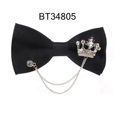 Muška crna leptir mašna Metalna ukrasna leptir mašna Za muškarce Žene Uniforma Ovratnik leptir mašna Odijelo za odrasle Leptir mašne Kravate Muške leptir mašne