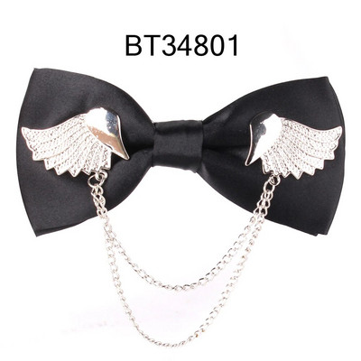 Muška crna leptir mašna Metalna ukrasna leptir mašna Za muškarce Žene Uniforma Ovratnik leptir mašna Odijelo za odrasle Leptir mašne Kravate Muške leptir mašne