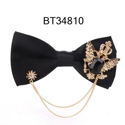 Muška crna leptir mašna Metalna ukrasna leptir mašna Za muškarce Žene Uniforma Ovratnik leptir mašna Odijelo za odrasle Leptir mašne Kravate Muške leptir mašne