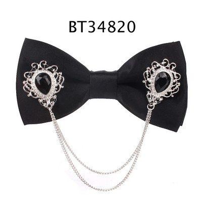 Muška crna leptir mašna Metalna ukrasna leptir mašna Za muškarce Žene Uniforma Ovratnik leptir mašna Odijelo za odrasle Leptir mašne Kravate Muške leptir mašne