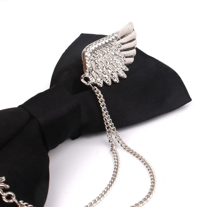 Muška crna leptir mašna Metalna ukrasna leptir mašna Za muškarce Žene Uniforma Ovratnik leptir mašna Odijelo za odrasle Leptir mašne Kravate Muške leptir mašne