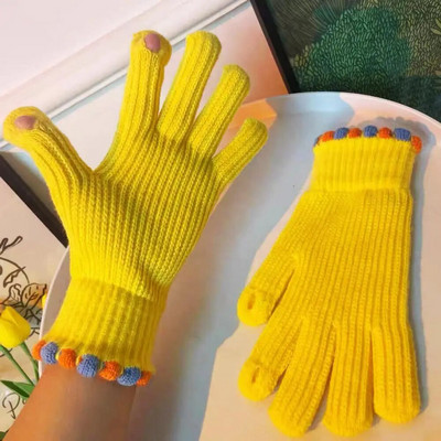 Ziemas cimdi vīriešiem Sievietēm Tīņiem Jauki kaķu un putnu apdrukāti termiski adīti cimdi, vēja necaurlaidīgi ziemas silti dūraiņi, mīksts