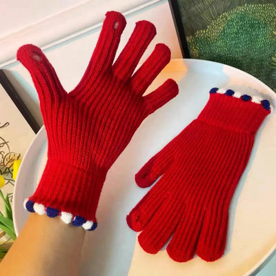 Ziemas cimdi vīriešiem Sievietēm Tīņiem Jauki kaķu un putnu apdrukāti termiski adīti cimdi, vēja necaurlaidīgi ziemas silti dūraiņi, mīksts