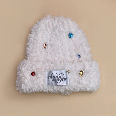 Flash Drill Burtu Vilna Ērtas Daudzpusīgas Trikotāžas Cepures Rudens un Ziemas Jaunas Vīriešu Sievietēm Silta Mode Jauki Vienkāršs Plīša