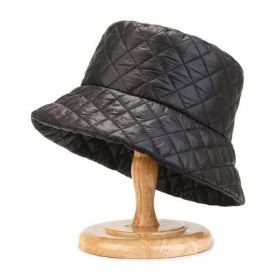 2023. Novi zimski crni šešir s kantom, ženska vintage karirana kapa s kantom za van, ultra lagani pamučni ribarski šešir, moderan, prijenosni