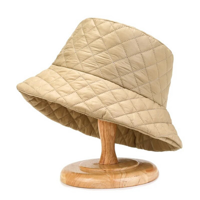 2023. Novi zimski crni šešir s kantom, ženska vintage karirana kapa s kantom za van, ultra lagani pamučni ribarski šešir, moderan, prijenosni