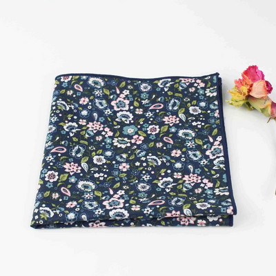 Graži 27 cm gėlėmis marginta nosinė 100 % medvilnės moteriška ir vyriška kišeninė kvadratinė suknelė smokingo kostiumas Hankie peteliškės priedas, dovana