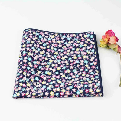 Graži 27 cm gėlėmis marginta nosinė 100 % medvilnės moteriška ir vyriška kišeninė kvadratinė suknelė smokingo kostiumas Hankie peteliškės priedas, dovana