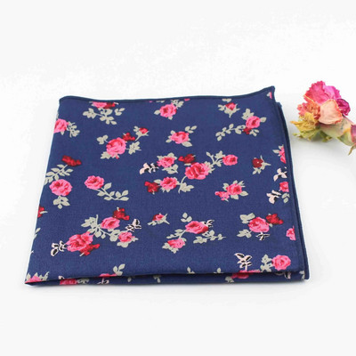 Graži 27 cm gėlėmis marginta nosinė 100 % medvilnės moteriška ir vyriška kišeninė kvadratinė suknelė smokingo kostiumas Hankie peteliškės priedas, dovana