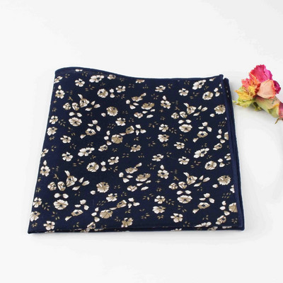 Graži 27 cm gėlėmis marginta nosinė 100 % medvilnės moteriška ir vyriška kišeninė kvadratinė suknelė smokingo kostiumas Hankie peteliškės priedas, dovana