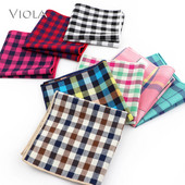 Krāsains rūtains kabatlakats 100% kokvilna Hankie 23cm sieviešu un vīriešu gadījuma ballītes kabatas kvadrātveida dāvana smokinga tauriņa kaklasaites aksesuārs