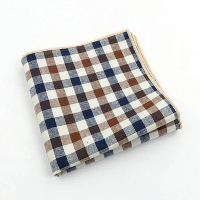 Krāsains rūtains kabatlakats 100% kokvilna Hankie 23cm sieviešu un vīriešu gadījuma ballītes kabatas kvadrātveida dāvana smokinga tauriņa kaklasaites aksesuārs