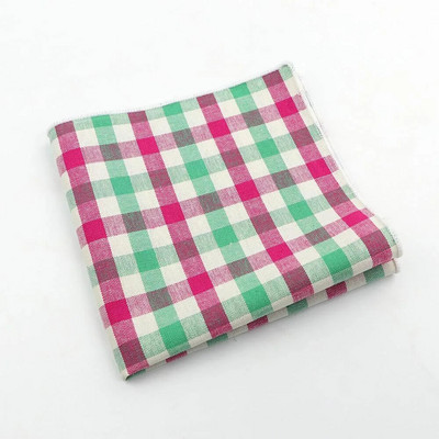 Krāsains rūtains kabatlakats 100% kokvilna Hankie 23cm sieviešu un vīriešu gadījuma ballītes kabatas kvadrātveida dāvana smokinga tauriņa kaklasaites aksesuārs