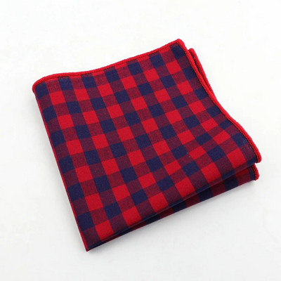 Krāsains rūtains kabatlakats 100% kokvilna Hankie 23cm sieviešu un vīriešu gadījuma ballītes kabatas kvadrātveida dāvana smokinga tauriņa kaklasaites aksesuārs