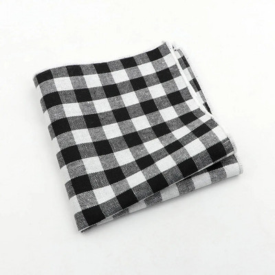 Krāsains rūtains kabatlakats 100% kokvilna Hankie 23cm sieviešu un vīriešu gadījuma ballītes kabatas kvadrātveida dāvana smokinga tauriņa kaklasaites aksesuārs