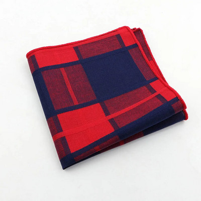 Krāsains rūtains kabatlakats 100% kokvilna Hankie 23cm sieviešu un vīriešu gadījuma ballītes kabatas kvadrātveida dāvana smokinga tauriņa kaklasaites aksesuārs