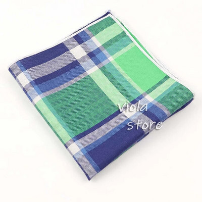 Krāsains rūtains kabatlakats 100% kokvilna Hankie 23cm sieviešu un vīriešu gadījuma ballītes kabatas kvadrātveida dāvana smokinga tauriņa kaklasaites aksesuārs