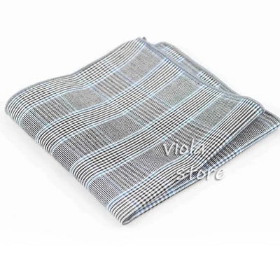 Krāsains rūtains kabatlakats 100% kokvilna Hankie 23cm sieviešu un vīriešu gadījuma ballītes kabatas kvadrātveida dāvana smokinga tauriņa kaklasaites aksesuārs